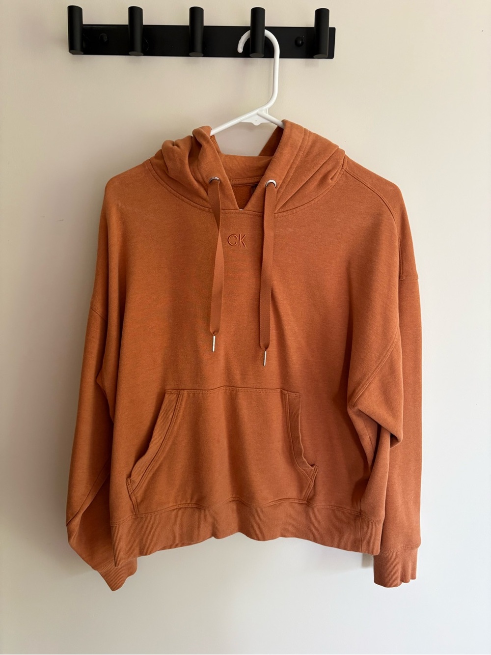 Calvin Klein Women’s Hoodie in Rust Orange
